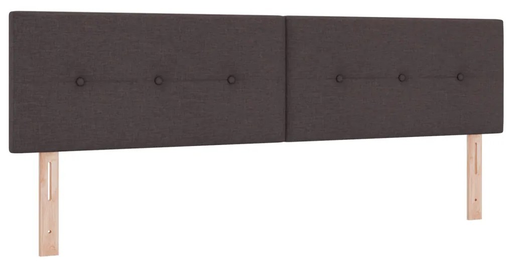Boxspring Ágy Matrac 180x200 cm Sötétbarna Szövet