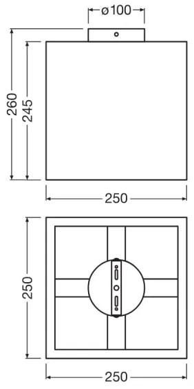Ledvance - Mennyezeti lámpa DECOR CARDBOARD 1xE27/15W/230V 25x25 cm