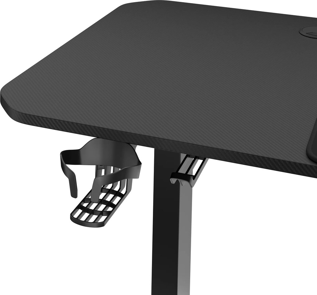 Elektromosan magasságban állítható íróasztal 160 cm fekete: Diablo X-Tensio 1600
