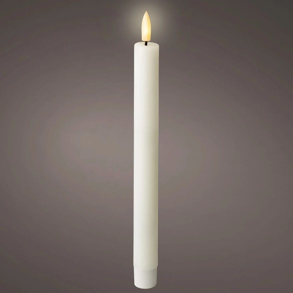 LED-es asztali gyertya fehér 2 db-os csomag 24,5cm