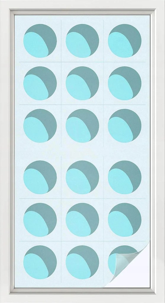 Szélvédőfólia Ablakvédő Adatvédelem Modern kerekek 50x100