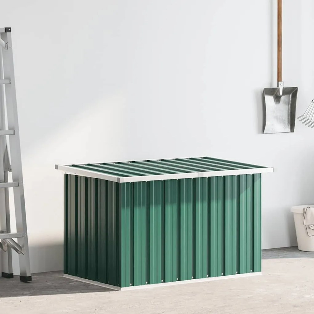 vidaXL zöld kerti tárolóláda 109 x 67 x 65 cm