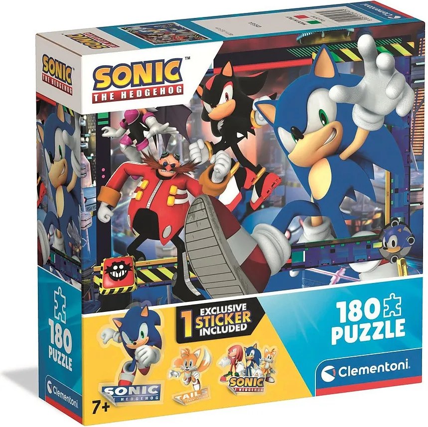 Sonic a sündisznó Spin Dash 180 db-os puzzle Clementoni