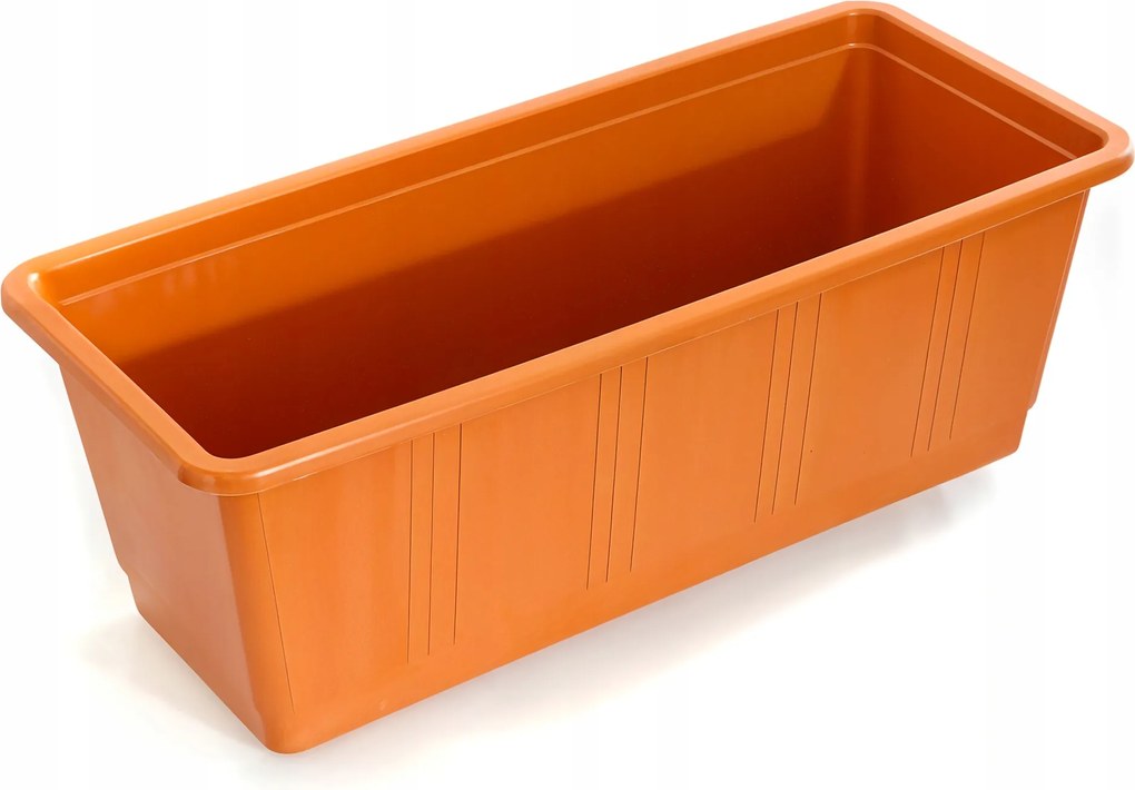 Erkély Virágtartó Doboz 40CM Terrakotta fogantyú nélkül