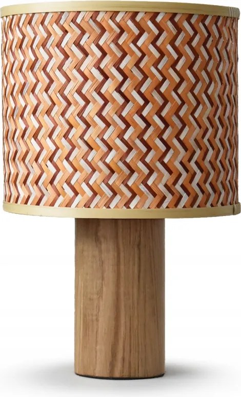 Cikk-cakk mintás keleti bambusz állólámpa étkezőbe Phil