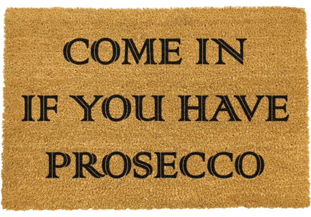 Prosecco természetes kókuszrost lábtörlő, 40 x 60 cm - Artsy Doormats