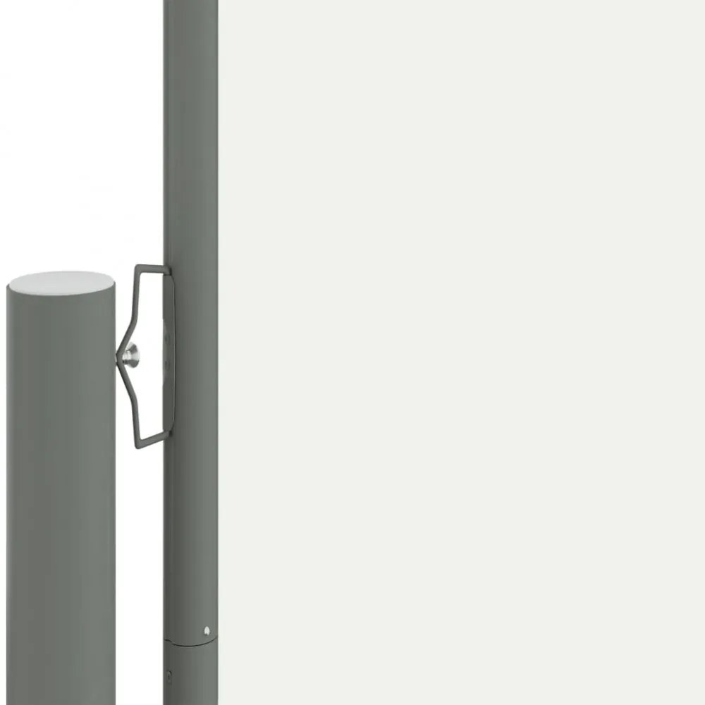 krémszínű behúzható oldalsó napellenző 220 x 1200 cm