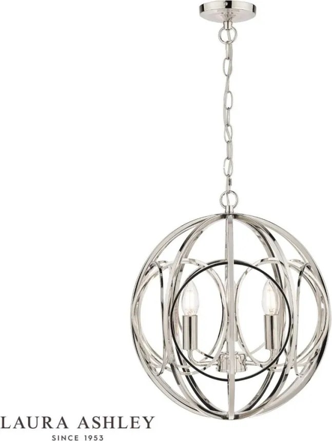 Laura Ashley Orbital 3756050-Q Függőlámpa 3x40W/E14 IP20