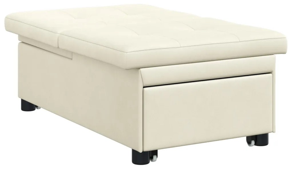 Kanapéágy Krém 67 x 194 x 38 cm Bársony