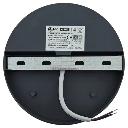 Kültéri LED fali lámpatest mozgásérzékelővel LED/18W/230V IP44 antracit