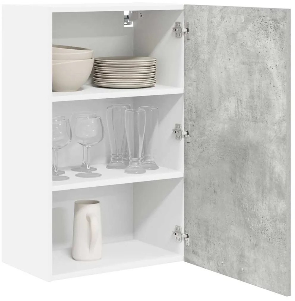 Függő szekrény Riga Beton szürke és fehér 50 x 31 x 80 cm