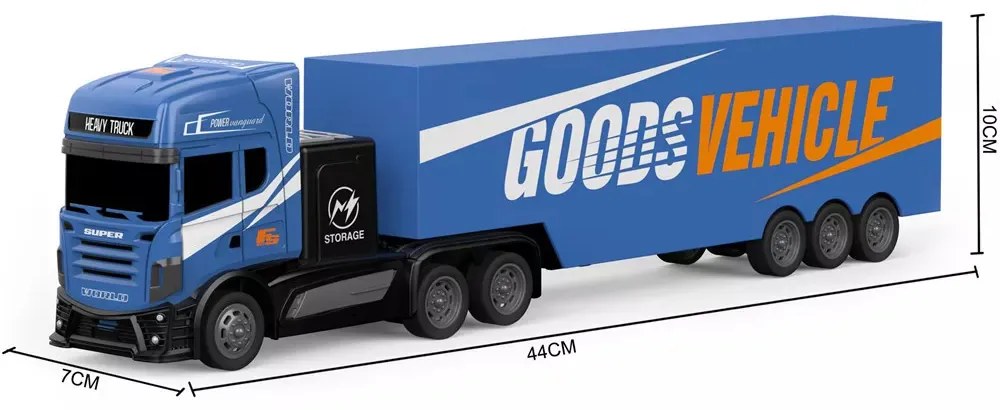 GOMEAN 45 Cm Távirányítós Konténeres kamion 1:16 Méretarány 2.4 GHz