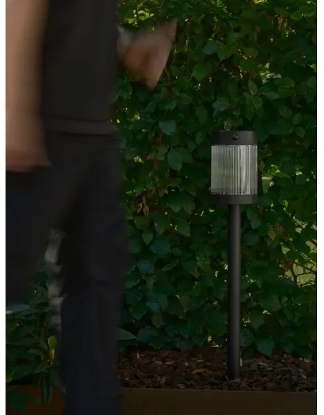 Nordlux - LED napelemes lámpa COUPAR LED/3,2W/5V IP44 fekete