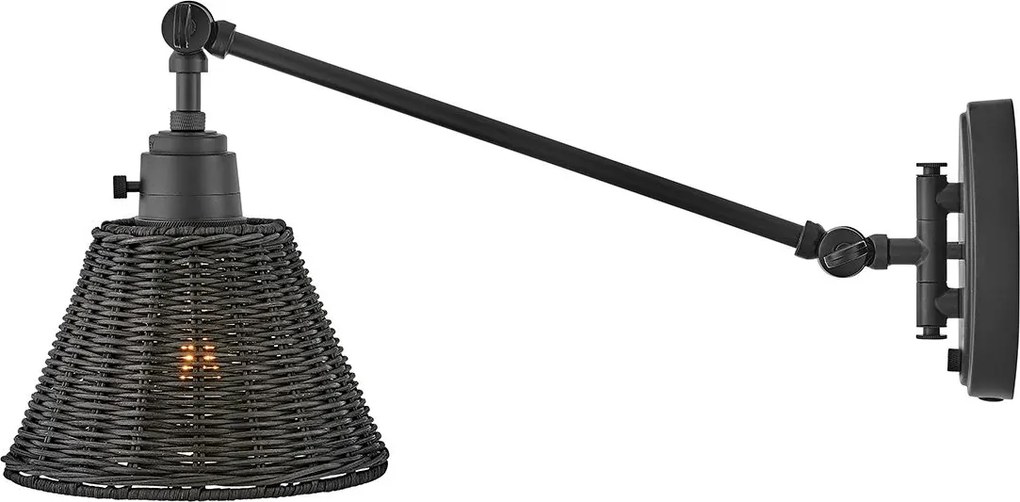 Hinkley lighting boho fali lámpa arti fekete elshk-arti-1w-bk-br