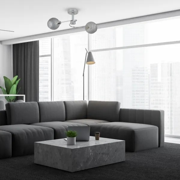 Felületre szerelhető csillár OAKLAND 2xE27/60W/230V