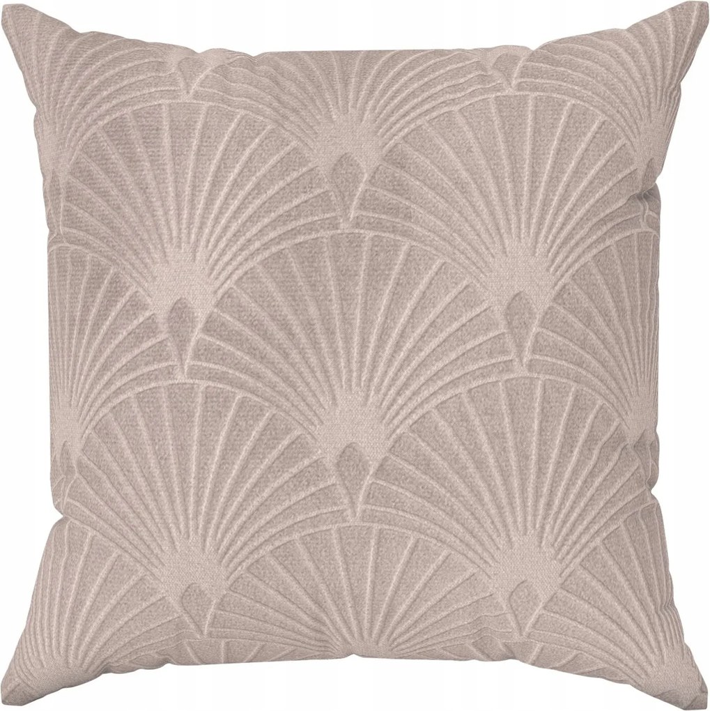 Párnahuzat Julia 40/40 40x40 Velúr Velvet Kagyló Shell Púder Rózsaszín