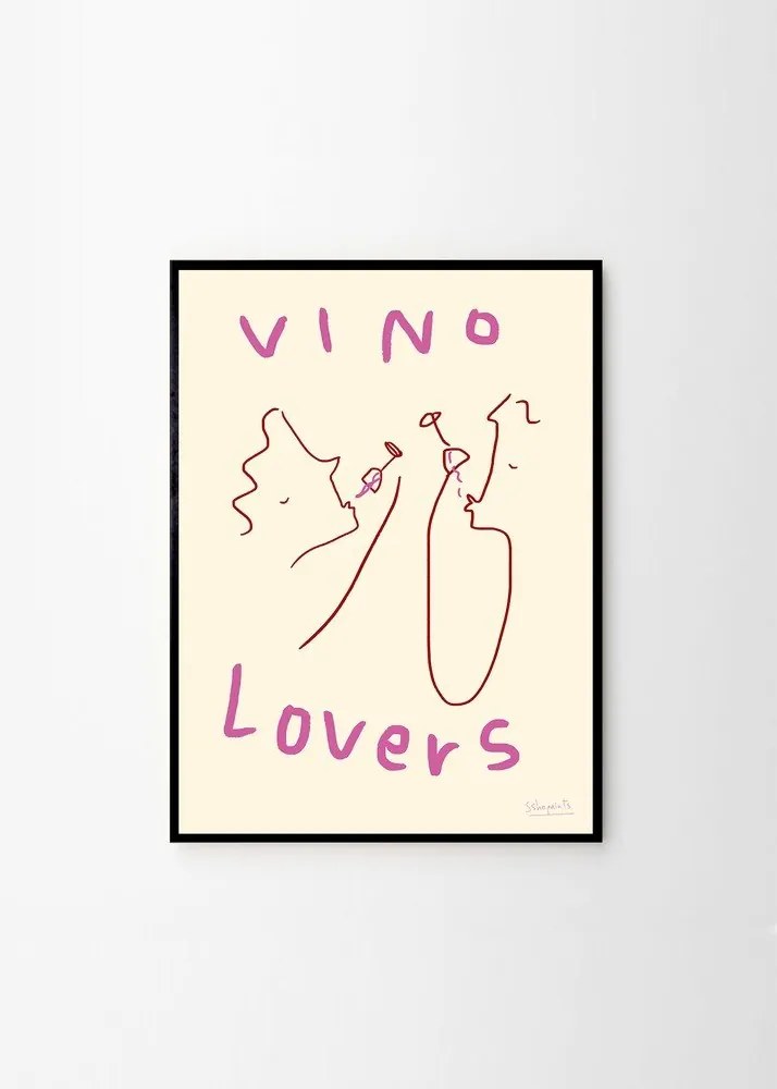Poszter 50x70 cm Vino Lovers – Ruby Hughes – The Poster Club