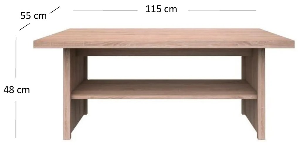 Dohányzóasztal Tianna (szonoma tölgy). 1053308