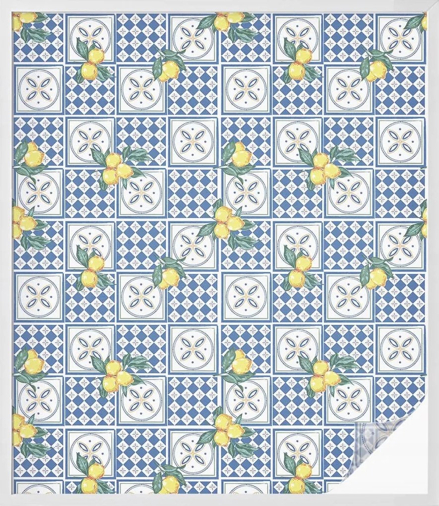 Öntapadós szélvédő furnér Adatvédelem Citrom mintás 100x116