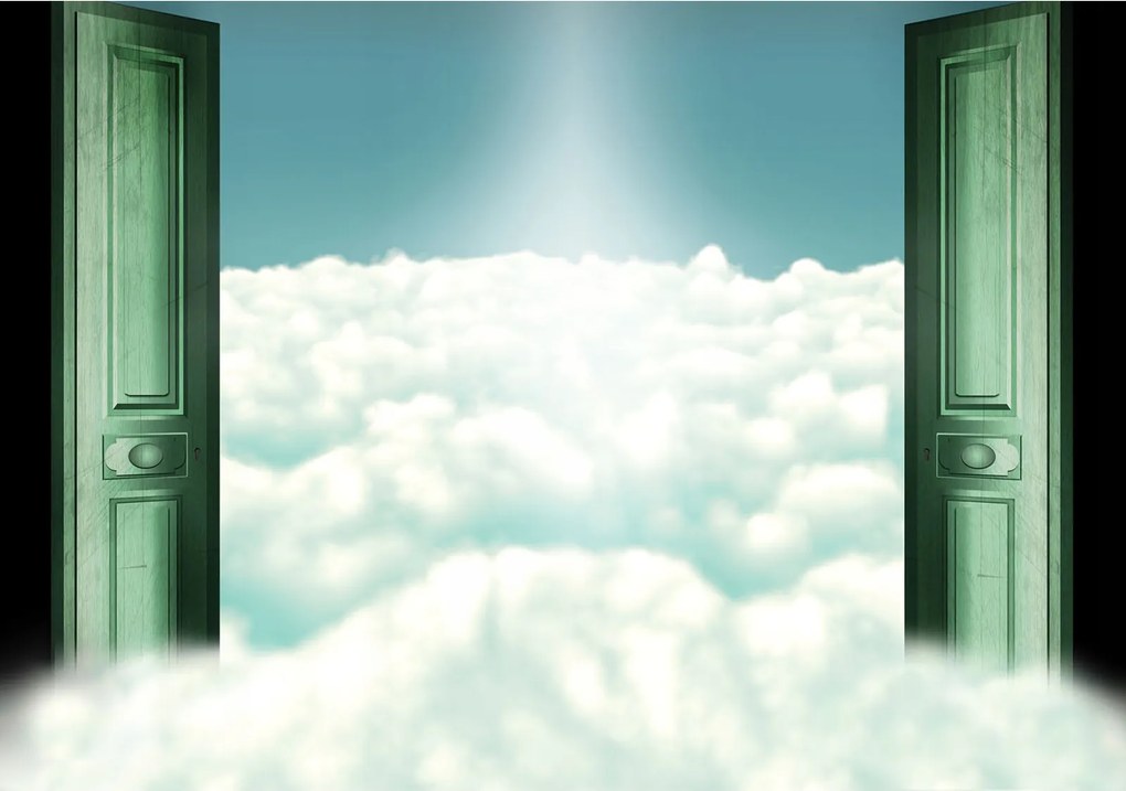 Flizelin fotótapéta Mennyei kapu kék horizont 254x184 +ragasztó