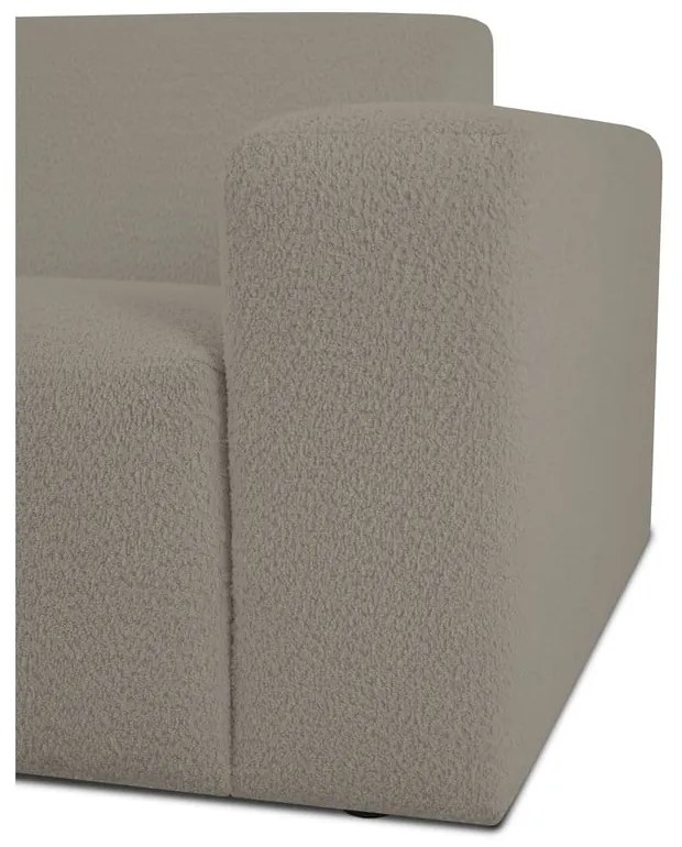 Világosbarna buklé kanapé 228 cm Roxy – Scandic