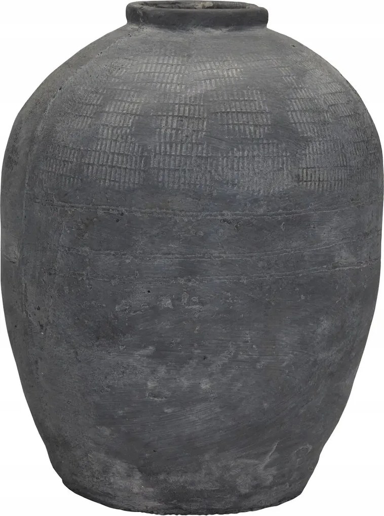 House Doctor Rustik Dekoratív Virágváza 47 cm Szürke