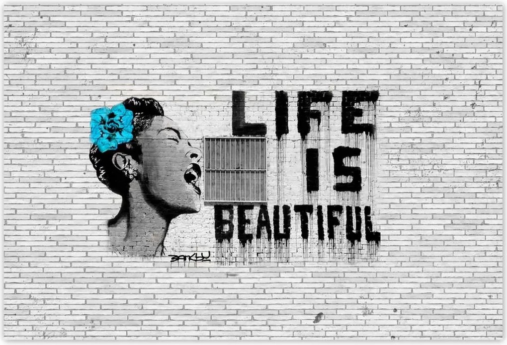 Poszterek 200x135 Banksy Life is beautiful