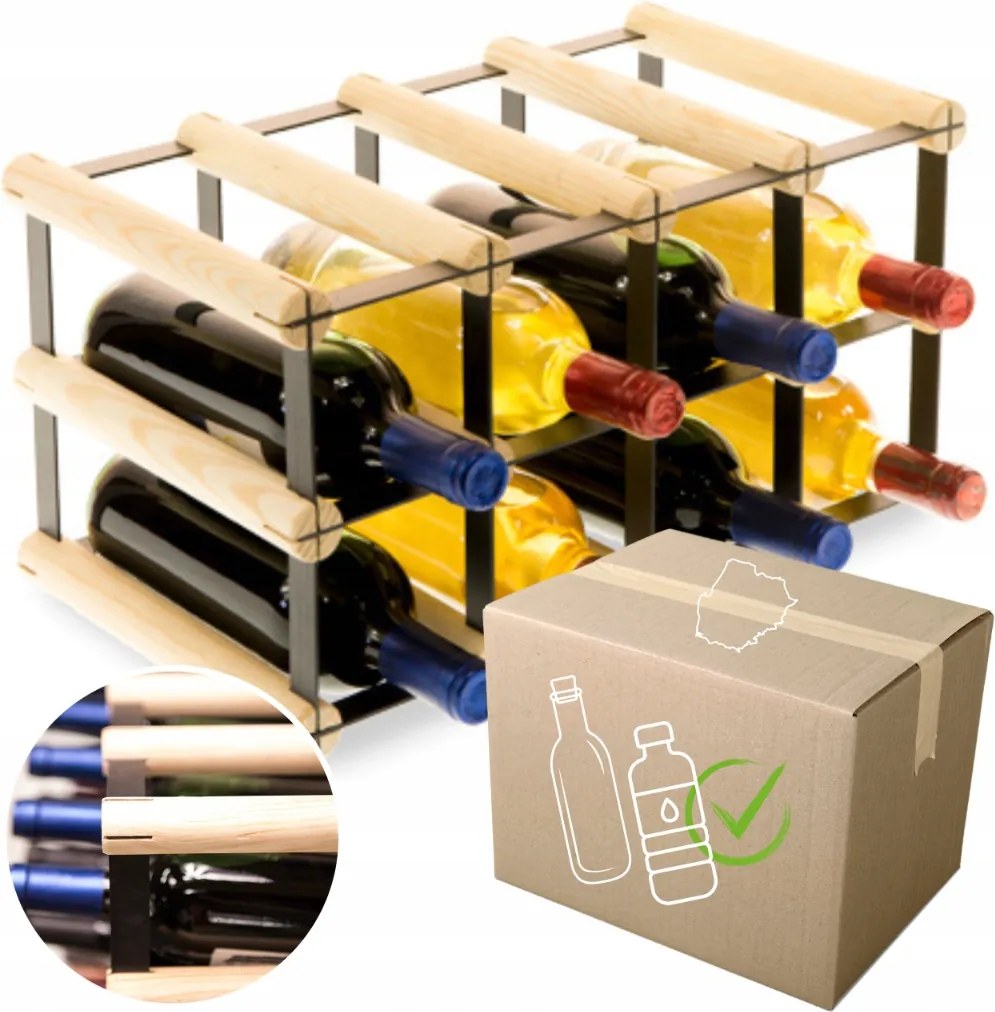 Loft bortartó állvány Pet palacktartó állvány Ökológiai Tartós 8cipő Fém