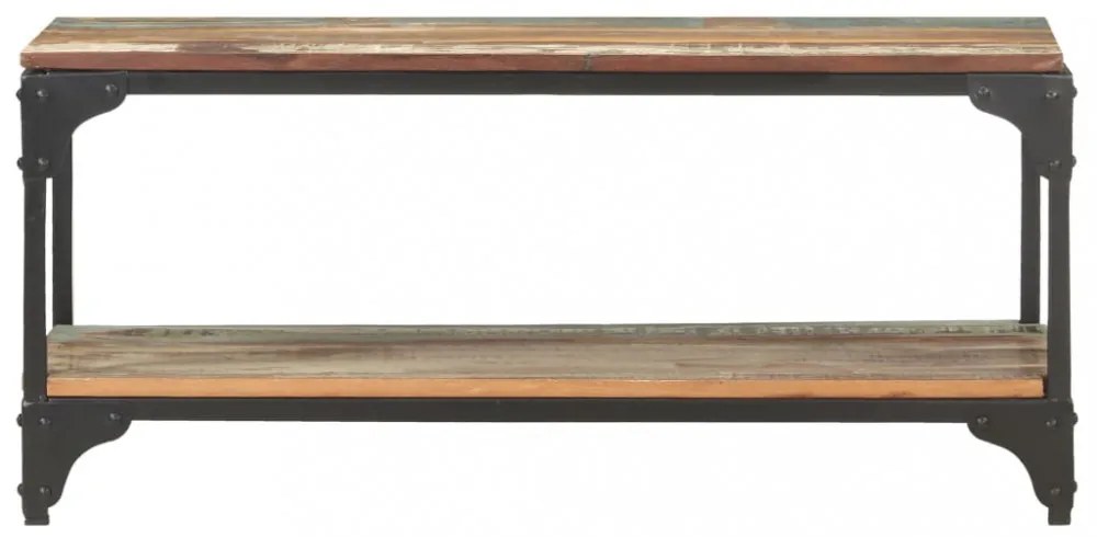 tömör újrahasznosított fa dohányzóasztal 90 x 30 x 40 cm