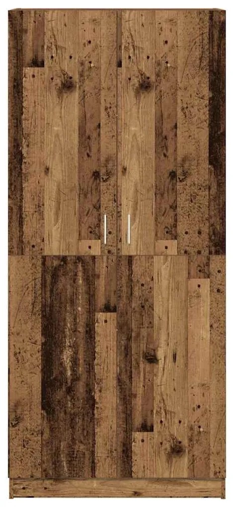 vidaXL antik fa színű szerelt fa ruhásszekrény 90x52x200 cm