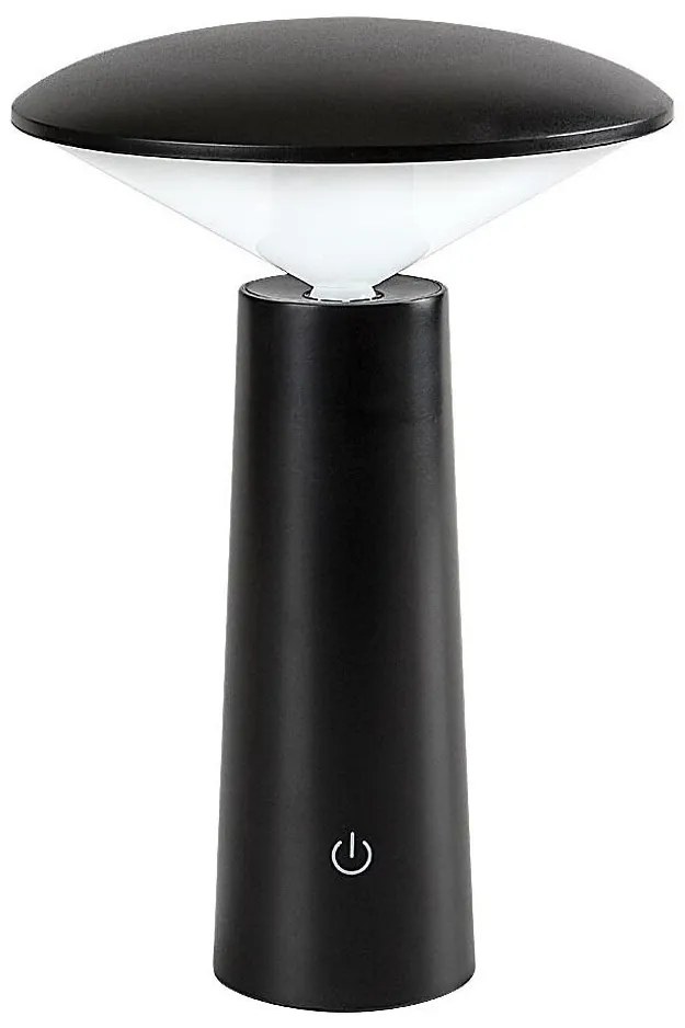 Rabalux 77147-LED Dimmelhető újratölthető érintőképernyős asztali lámpa POLPERRO LED/3W/3,7V 1200mAh fekete