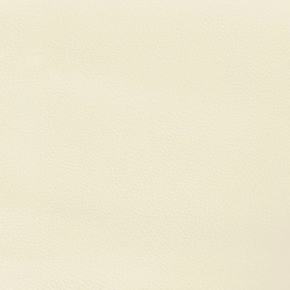 krémszínű műbőr fejtámla szárnyakkal 163x23x118/128 cm