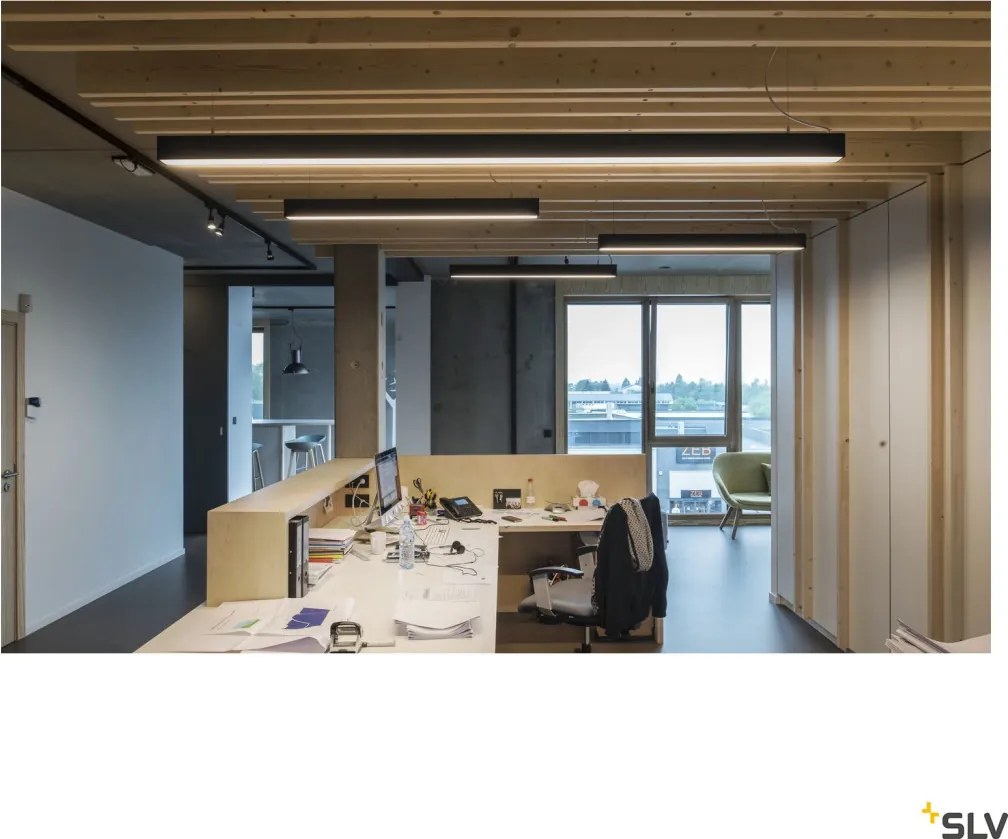 SLV 1001409 GLENOS Modern Led Függesztett Lámpa Fekete LED IP20