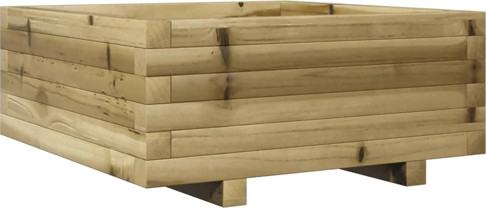vidaXL impregnált fenyőfa kerti virágláda 60x60x26,5 cm