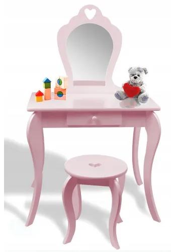 Fésülködő asztal gyerekeknek Inlea4Fun - rózsaszín