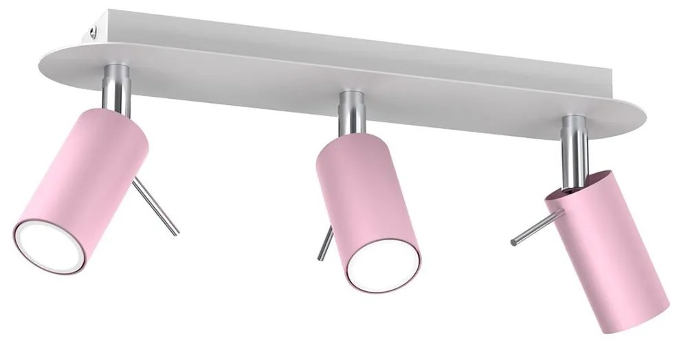 Spotlámpa PRESTON 3xGU10/40W/230V rózsaszín