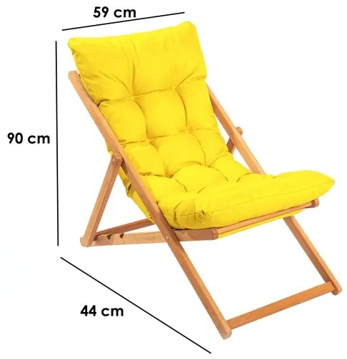 Kerti napozóágy sárga/cseresznye