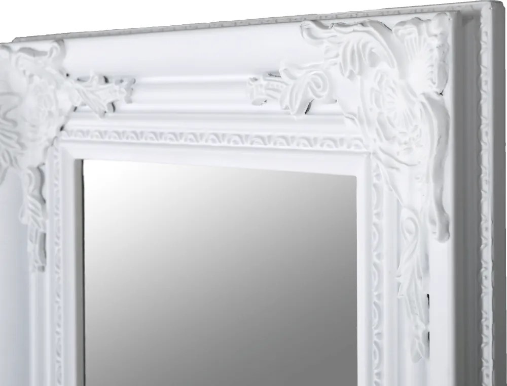 Tükör, fehér fa keret, MALKIA 8