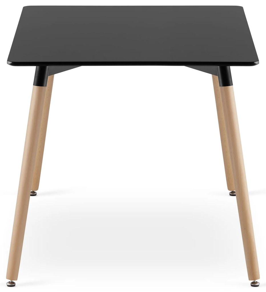 Fekete étkezőasztal ADRIA 120x80 cm