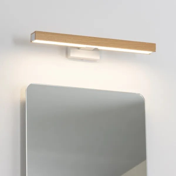 Brilagi- LED Fürdőszobai tükörmegvilágítás WOODY MIRROR LED/8W/230V IP44 tölgy/fehér