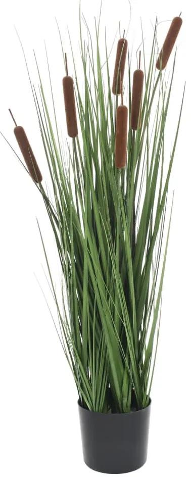 vidaXL műnövény fűvel és gyékénnyel 85 cm