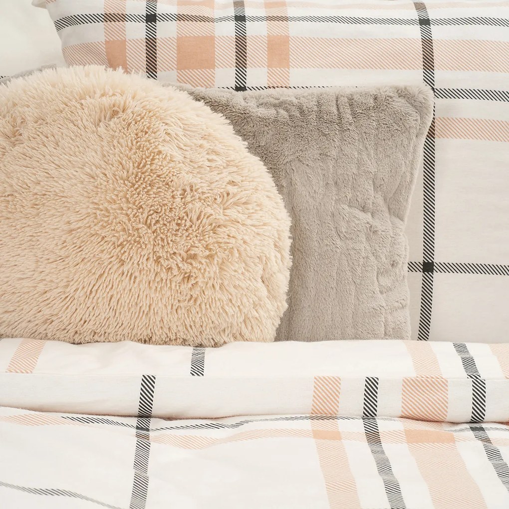 4Home Elegant Plaid flanel ágyneműhuzat, 140 x 200 cm,´70 x 90 cm, 140 x 200 cm, 70 x 90 cm