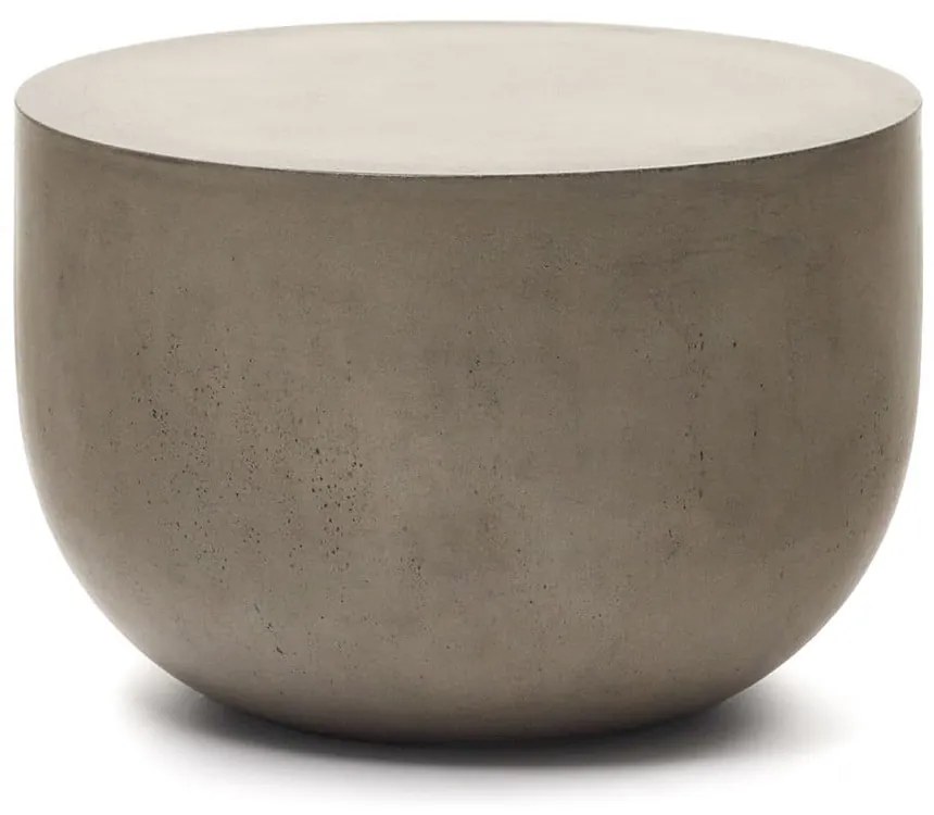 Beton kerek kerti dohányzóasztal ø 60 cm Garbet – Kave Home