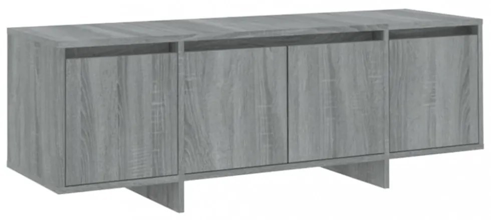 szürke sonoma színű szerelt fa TV-szekrény 120x30x40,5 cm