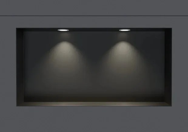 Fali polc rozsdamentes acélból, 60x30x10 cm Bernstein