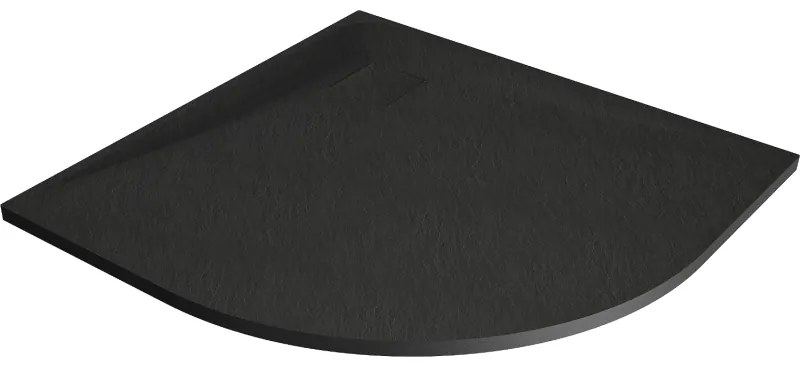 Mexen Bert félköríves SMC zuhanytálca 80 x 80 cm, fekete - 4KR708080