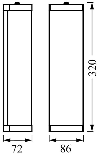 Osram - BATHROOM CLASSIC fürdőszobai fali lámpatest 2xE14/12W/230V IP44