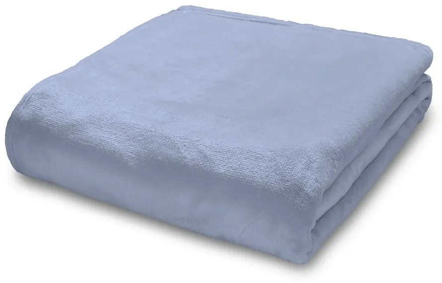 Világoskék mikroplüss takaró 130x170 cm Raschel Velvet – Catherine Lansfield