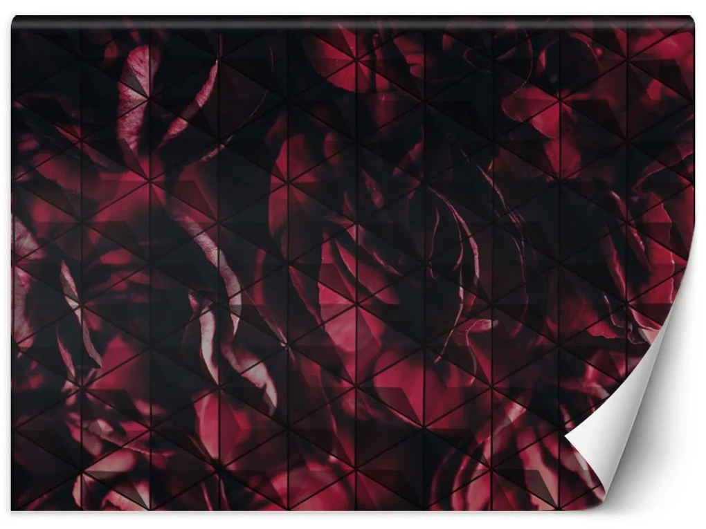 Gario Fotótapéta Piros virágszirmok Anyag: Vlies, Méret: 150 x 105 cm