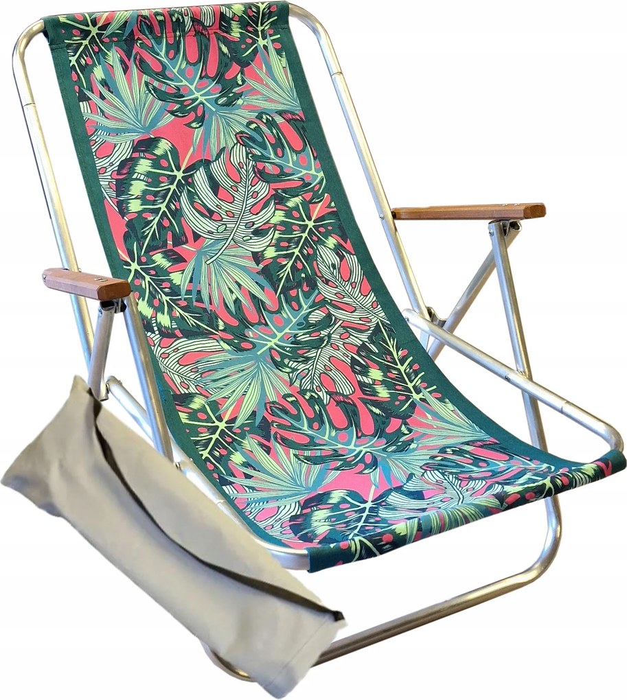 Összecsukható Napozóágy Táskába Strand Napozóágy Kerti Kirándulás Alum. 150 kg-ig